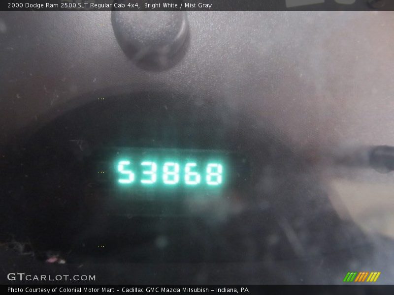 Bright White / Mist Gray 2000 Dodge Ram 2500 SLT Regular Cab 4x4