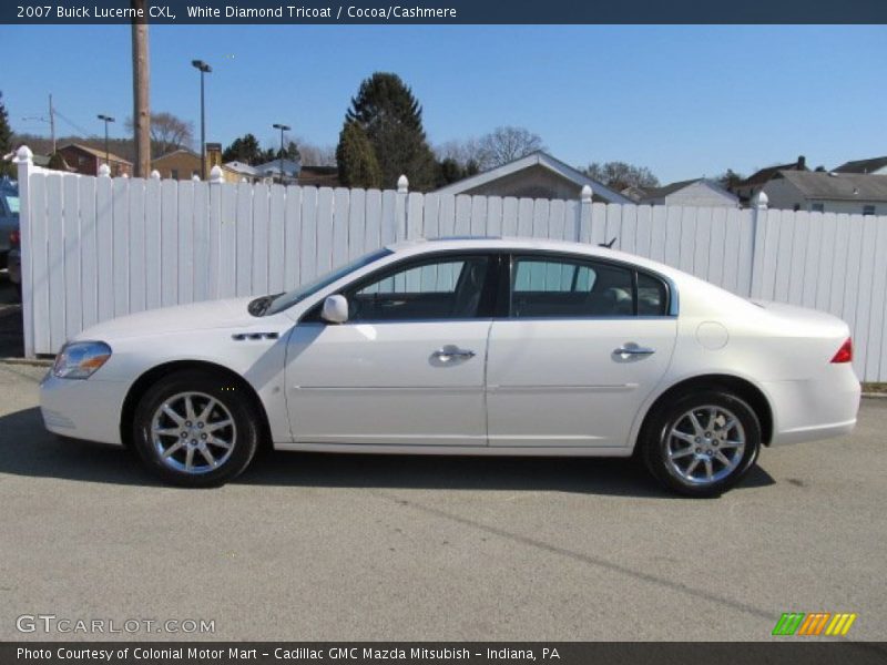 White Diamond Tricoat / Cocoa/Cashmere 2007 Buick Lucerne CXL