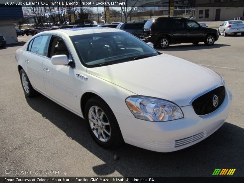 White Diamond Tricoat / Cocoa/Cashmere 2007 Buick Lucerne CXL