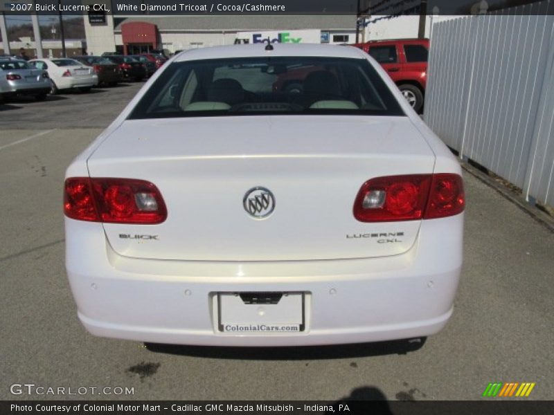 White Diamond Tricoat / Cocoa/Cashmere 2007 Buick Lucerne CXL
