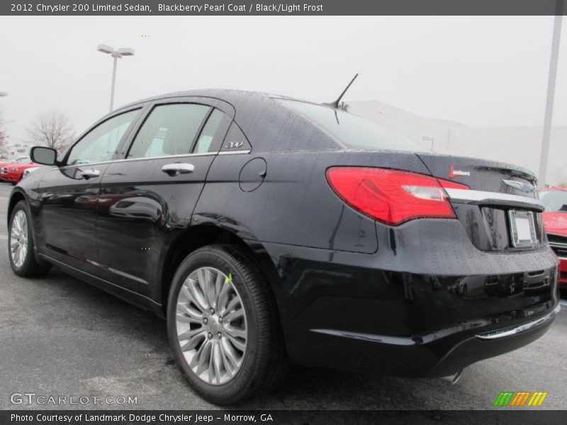 Blackberry Pearl Coat / Black/Light Frost 2012 Chrysler 200 Limited Sedan