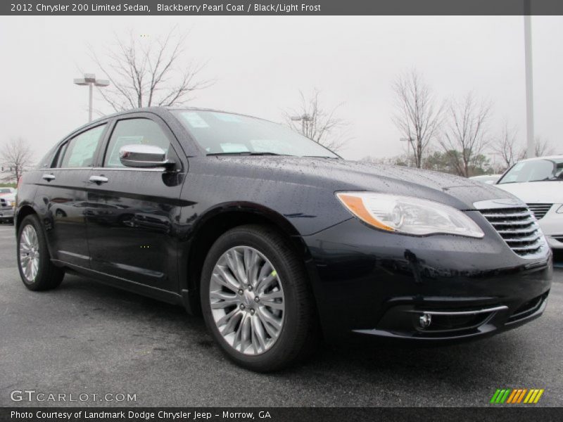 Blackberry Pearl Coat / Black/Light Frost 2012 Chrysler 200 Limited Sedan