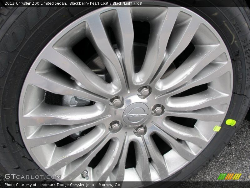Blackberry Pearl Coat / Black/Light Frost 2012 Chrysler 200 Limited Sedan