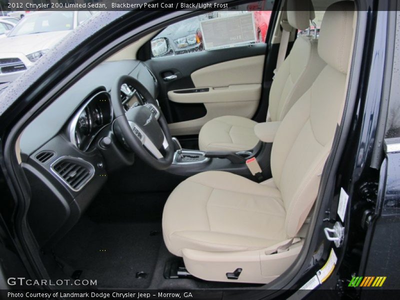 Blackberry Pearl Coat / Black/Light Frost 2012 Chrysler 200 Limited Sedan