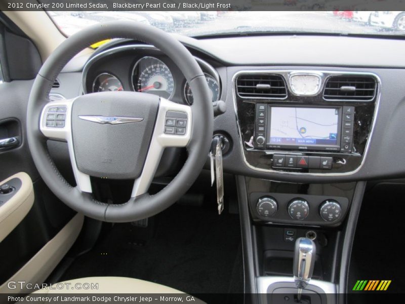 Blackberry Pearl Coat / Black/Light Frost 2012 Chrysler 200 Limited Sedan