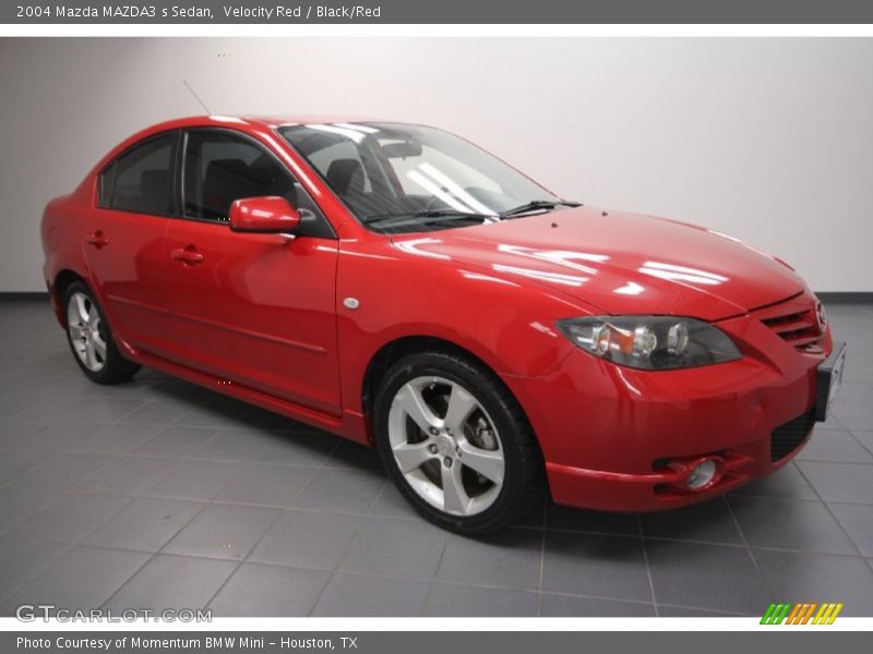 Velocity Red / Black/Red 2004 Mazda MAZDA3 s Sedan