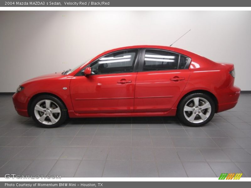 Velocity Red / Black/Red 2004 Mazda MAZDA3 s Sedan