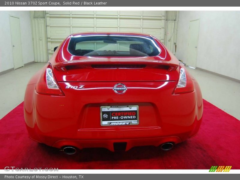 Solid Red / Black Leather 2010 Nissan 370Z Sport Coupe