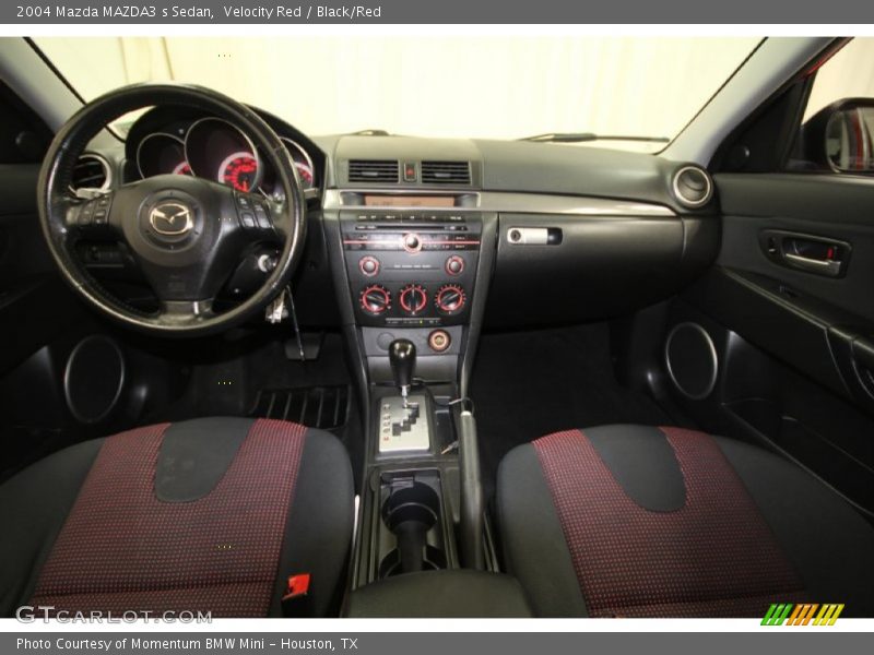 Velocity Red / Black/Red 2004 Mazda MAZDA3 s Sedan