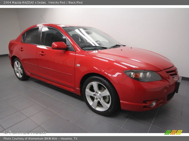 Velocity Red / Black/Red 2004 Mazda MAZDA3 s Sedan