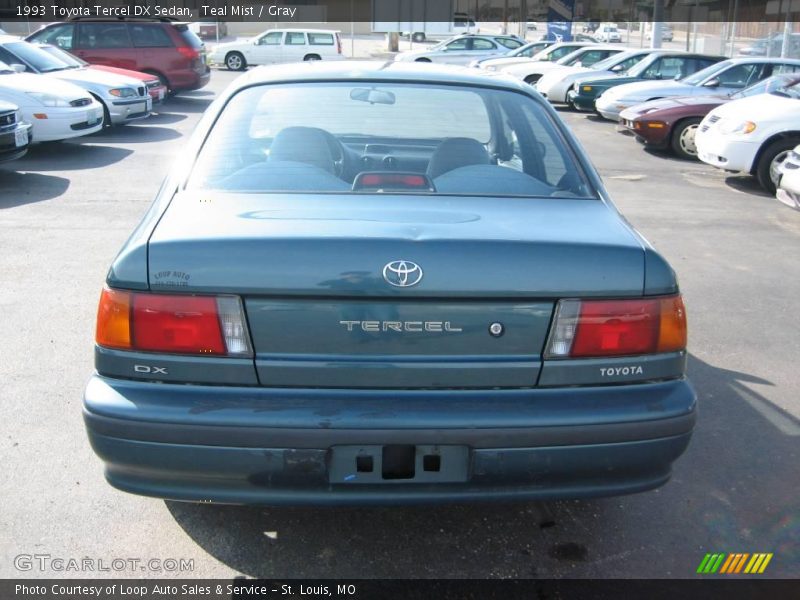 Teal Mist / Gray 1993 Toyota Tercel DX Sedan