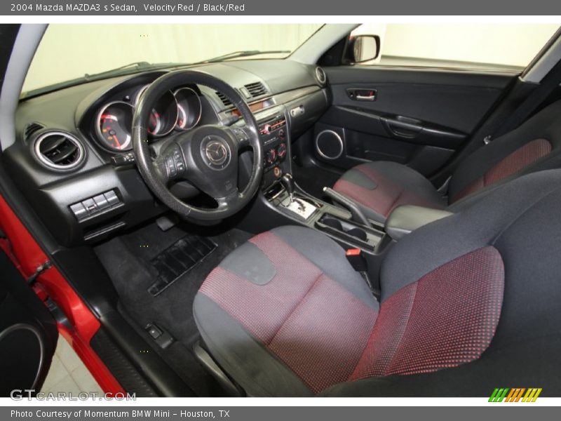 Velocity Red / Black/Red 2004 Mazda MAZDA3 s Sedan