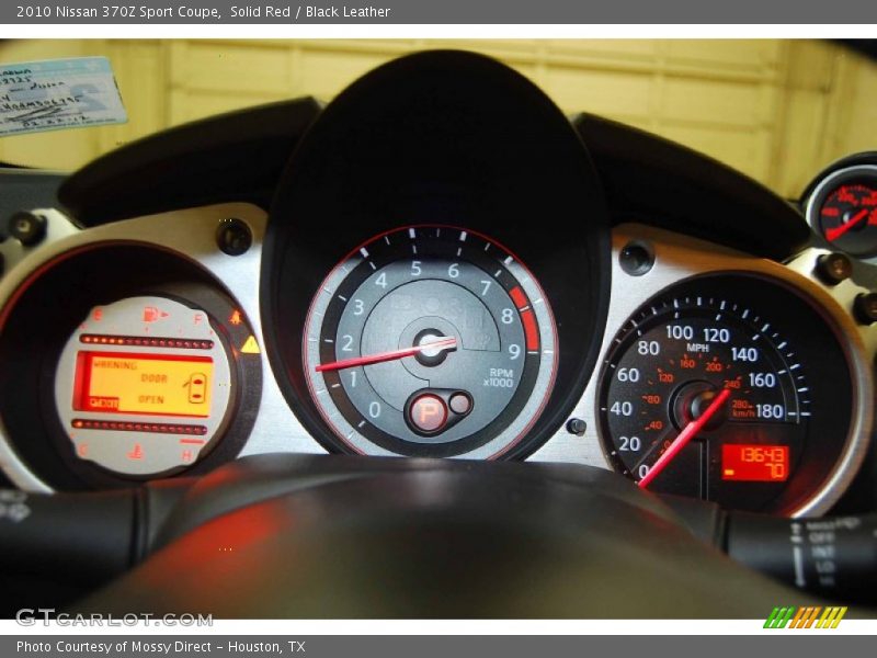  2010 370Z Sport Coupe Sport Coupe Gauges
