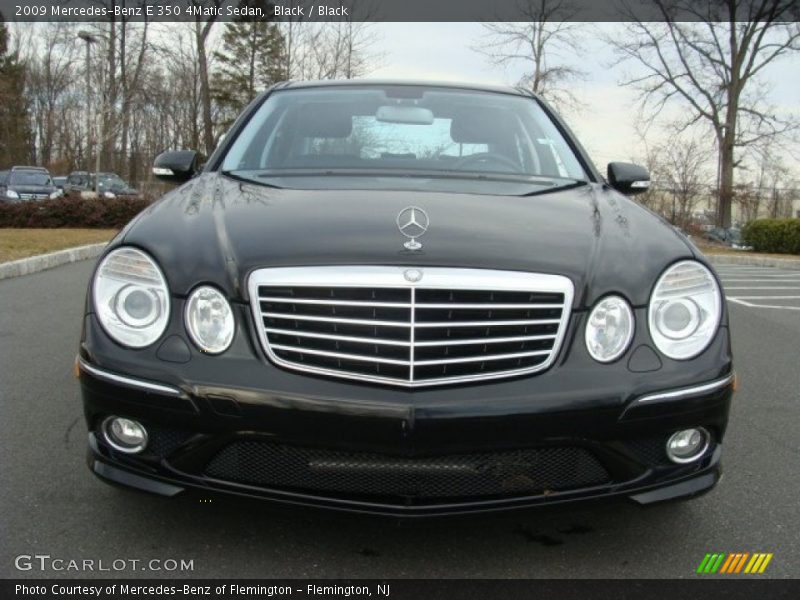 Black / Black 2009 Mercedes-Benz E 350 4Matic Sedan