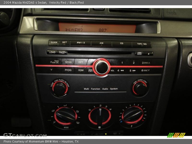 Velocity Red / Black/Red 2004 Mazda MAZDA3 s Sedan