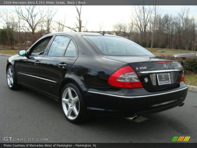 Black / Black 2009 Mercedes-Benz E 350 4Matic Sedan