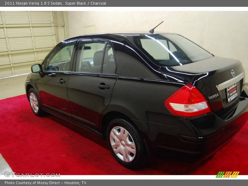 Super Black / Charcoal 2011 Nissan Versa 1.8 S Sedan