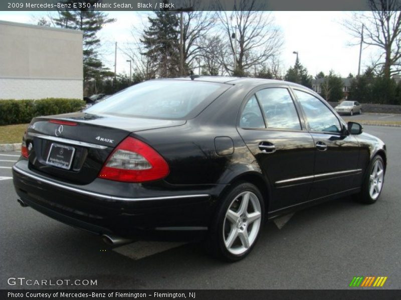 Black / Black 2009 Mercedes-Benz E 350 4Matic Sedan