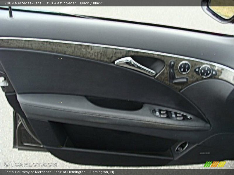 Black / Black 2009 Mercedes-Benz E 350 4Matic Sedan