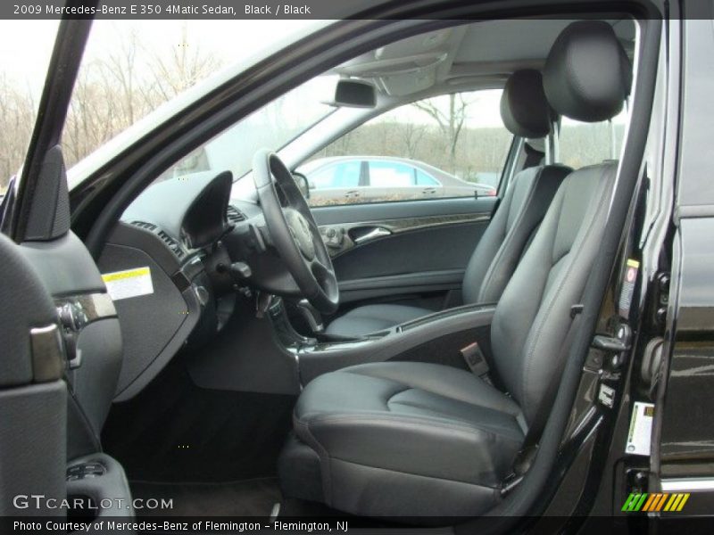 Black / Black 2009 Mercedes-Benz E 350 4Matic Sedan