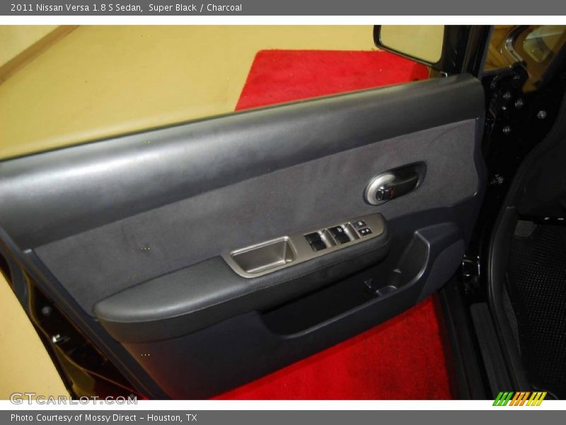 Super Black / Charcoal 2011 Nissan Versa 1.8 S Sedan