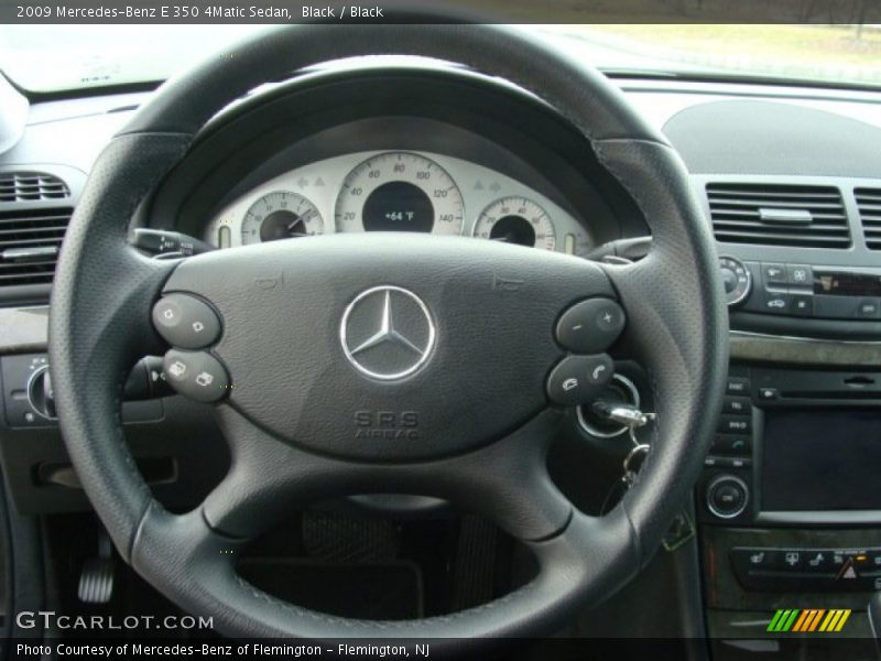 Black / Black 2009 Mercedes-Benz E 350 4Matic Sedan
