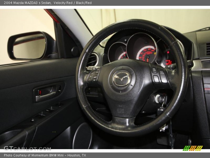 Velocity Red / Black/Red 2004 Mazda MAZDA3 s Sedan