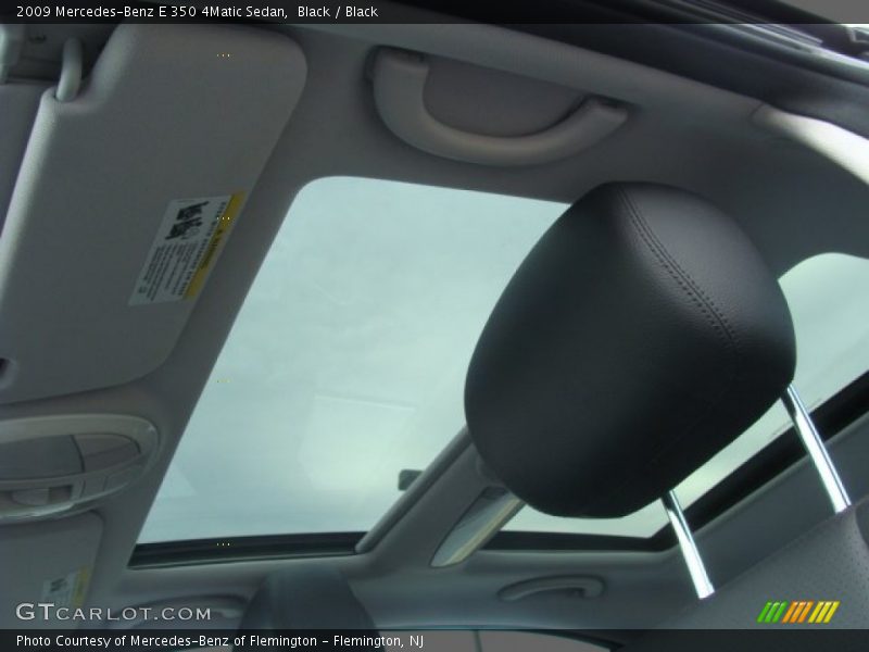 Black / Black 2009 Mercedes-Benz E 350 4Matic Sedan