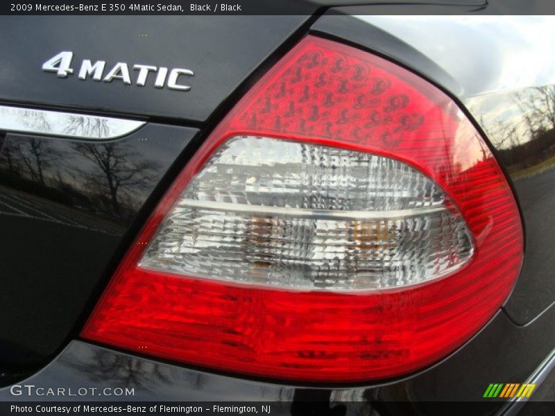 Black / Black 2009 Mercedes-Benz E 350 4Matic Sedan