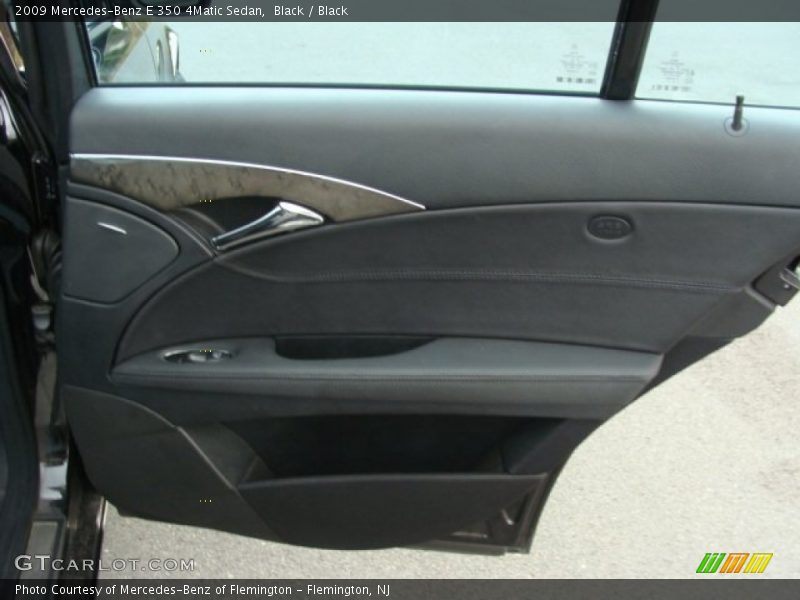 Black / Black 2009 Mercedes-Benz E 350 4Matic Sedan