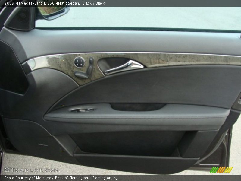 Black / Black 2009 Mercedes-Benz E 350 4Matic Sedan