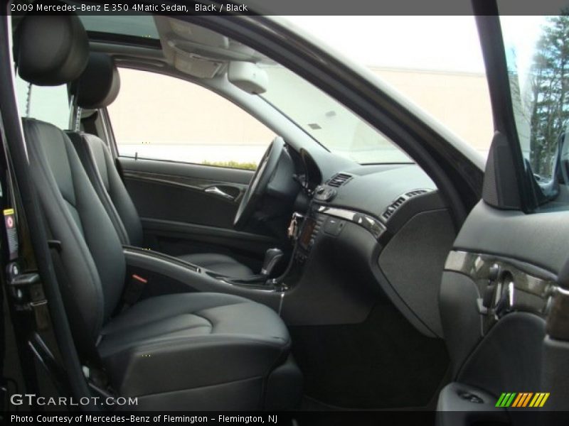 Black / Black 2009 Mercedes-Benz E 350 4Matic Sedan