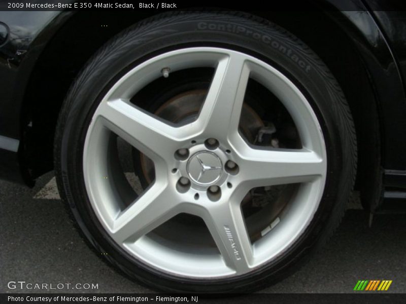 Black / Black 2009 Mercedes-Benz E 350 4Matic Sedan