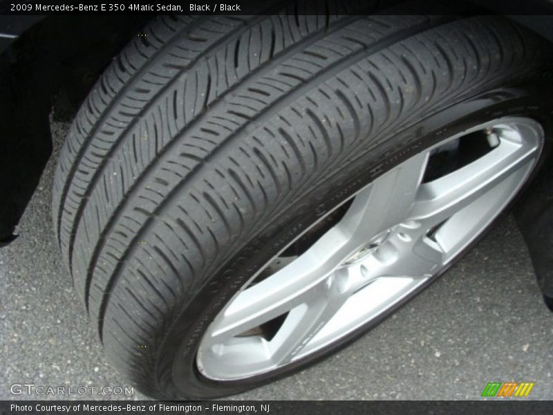 Black / Black 2009 Mercedes-Benz E 350 4Matic Sedan