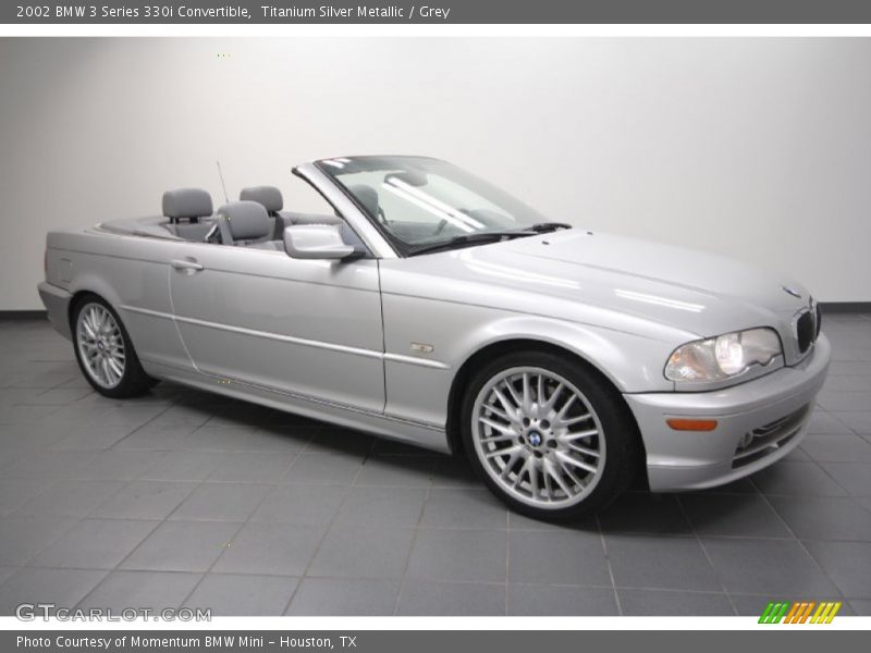 Titanium Silver Metallic / Grey 2002 BMW 3 Series 330i Convertible