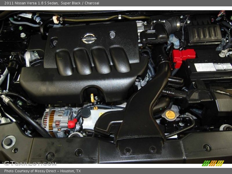 Super Black / Charcoal 2011 Nissan Versa 1.8 S Sedan