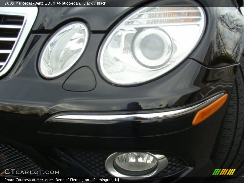 Black / Black 2009 Mercedes-Benz E 350 4Matic Sedan