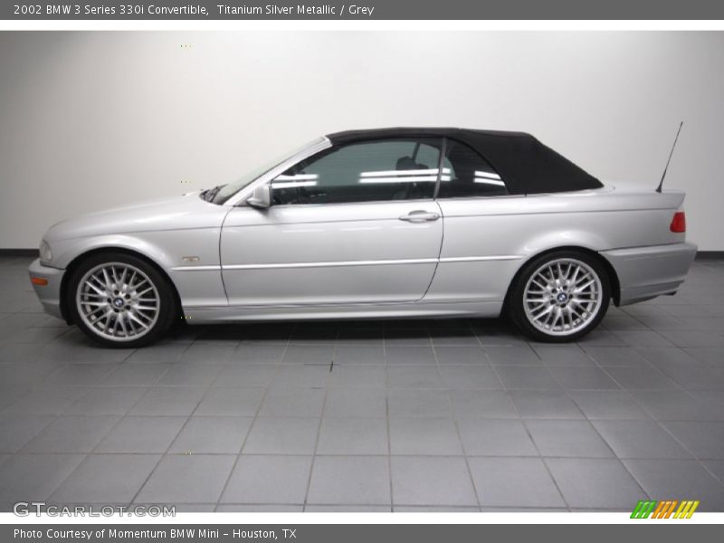 Titanium Silver Metallic / Grey 2002 BMW 3 Series 330i Convertible