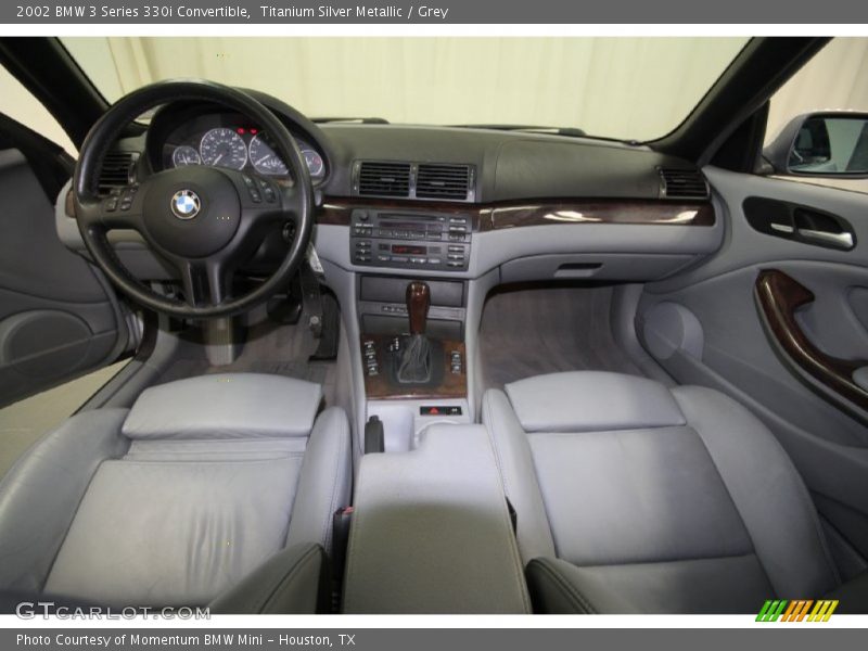 Titanium Silver Metallic / Grey 2002 BMW 3 Series 330i Convertible