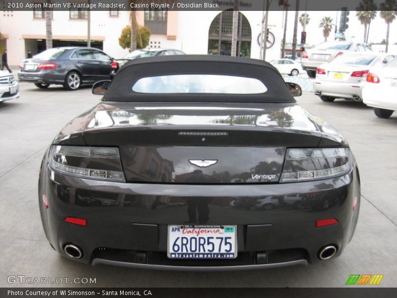 Casino Royale / Obsidian Black 2010 Aston Martin V8 Vantage Roadster