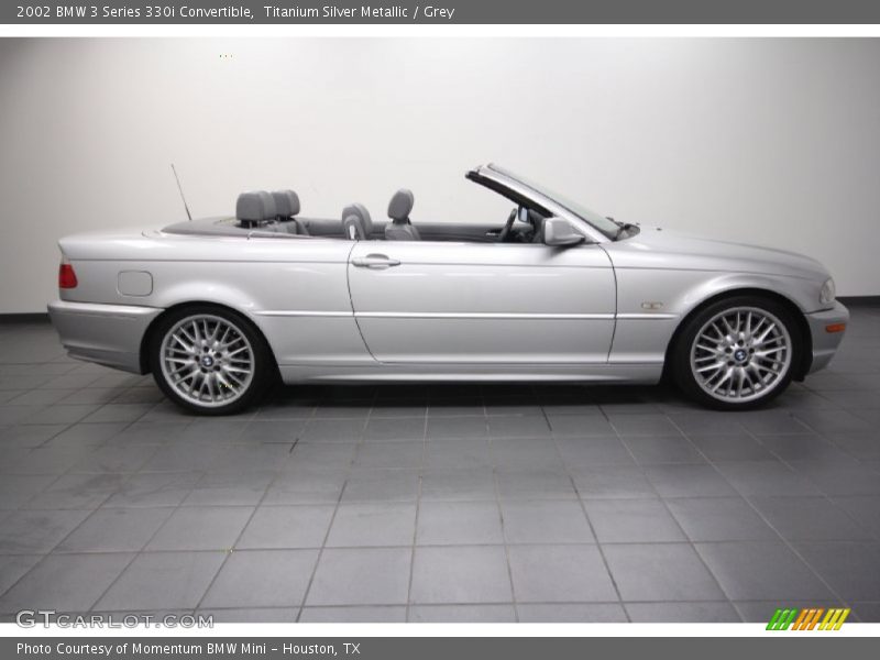 Titanium Silver Metallic / Grey 2002 BMW 3 Series 330i Convertible