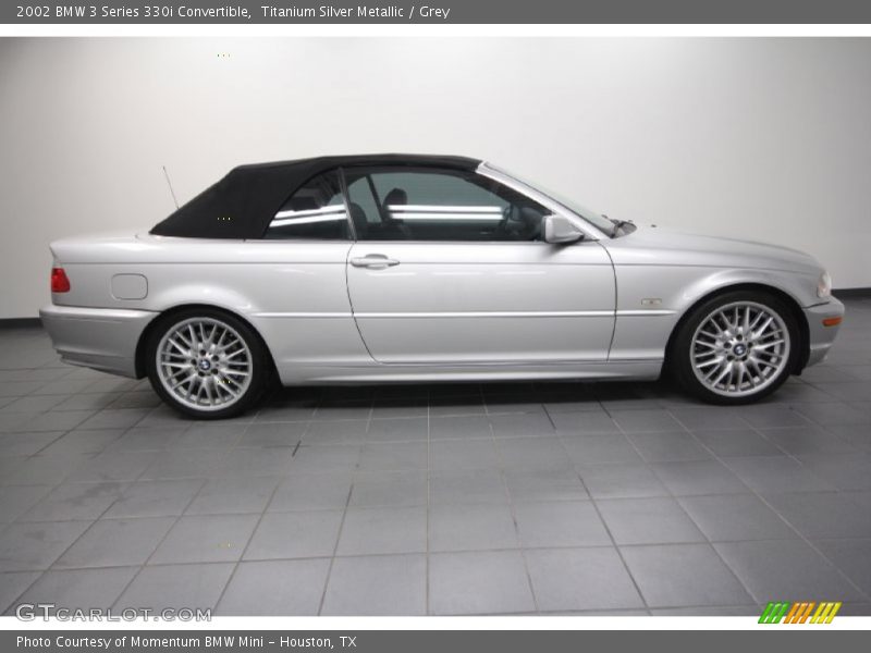 Titanium Silver Metallic / Grey 2002 BMW 3 Series 330i Convertible