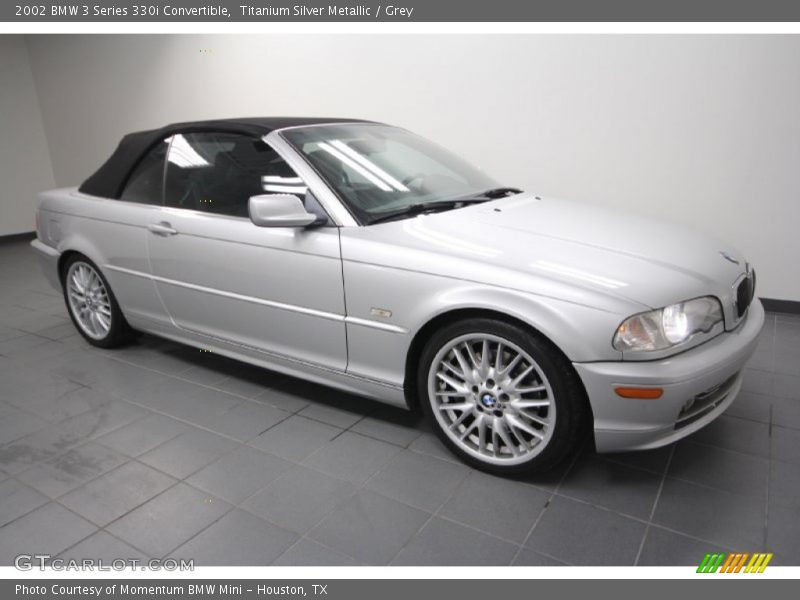 Titanium Silver Metallic / Grey 2002 BMW 3 Series 330i Convertible