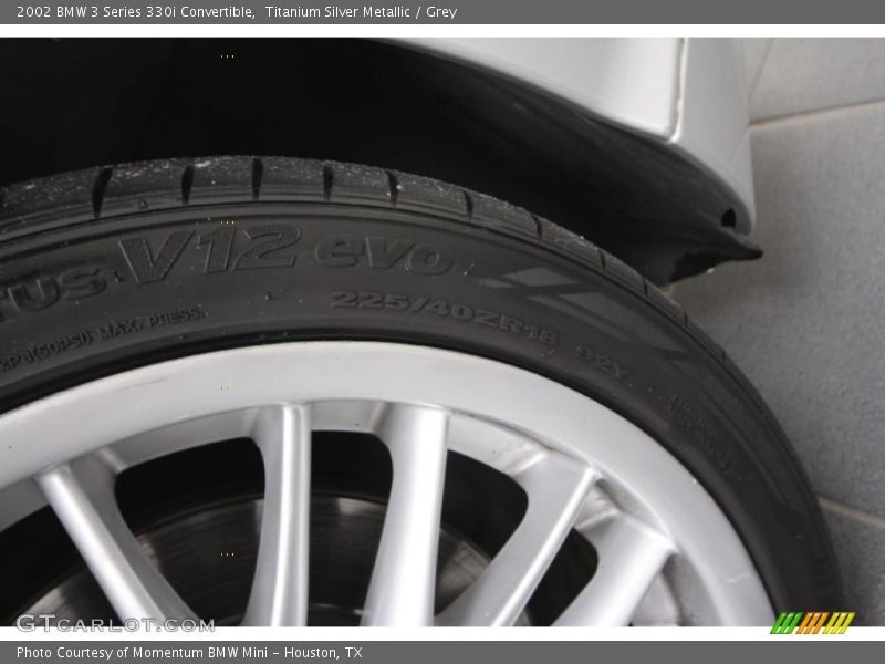 Titanium Silver Metallic / Grey 2002 BMW 3 Series 330i Convertible