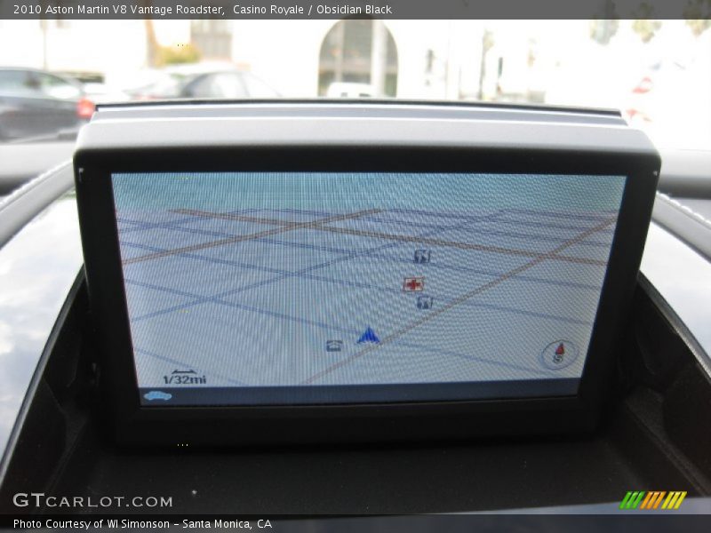 Navigation of 2010 V8 Vantage Roadster