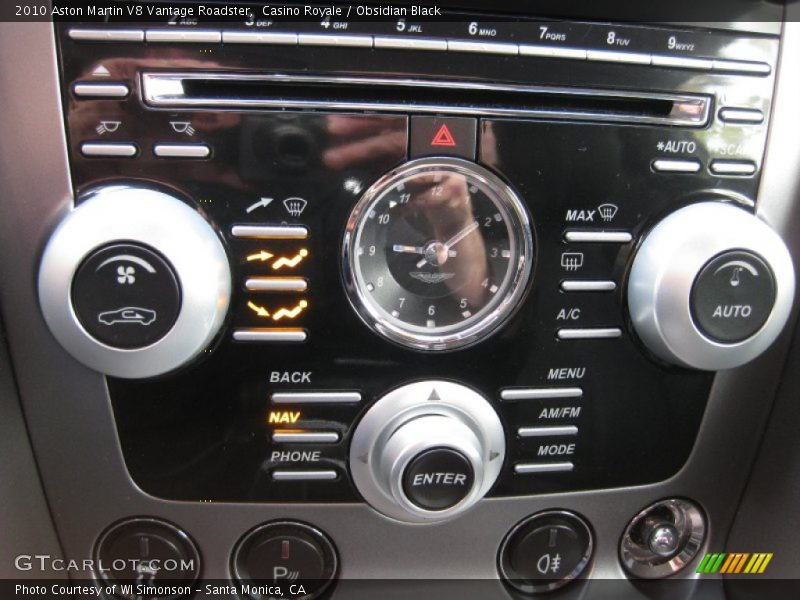 Controls of 2010 V8 Vantage Roadster
