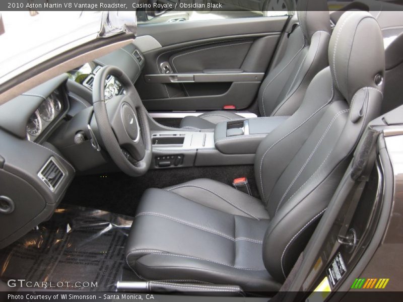 2010 V8 Vantage Roadster Obsidian Black Interior