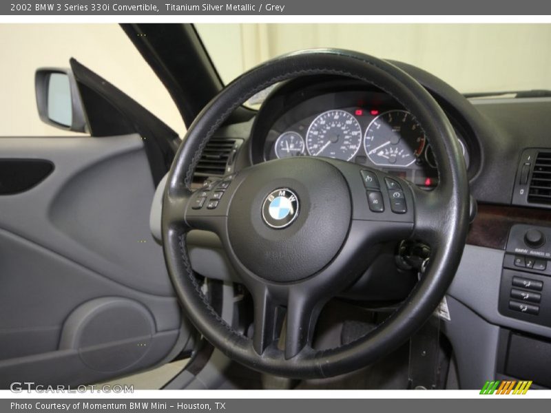 Titanium Silver Metallic / Grey 2002 BMW 3 Series 330i Convertible