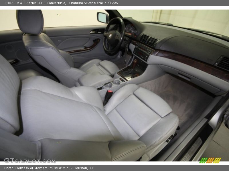 Titanium Silver Metallic / Grey 2002 BMW 3 Series 330i Convertible
