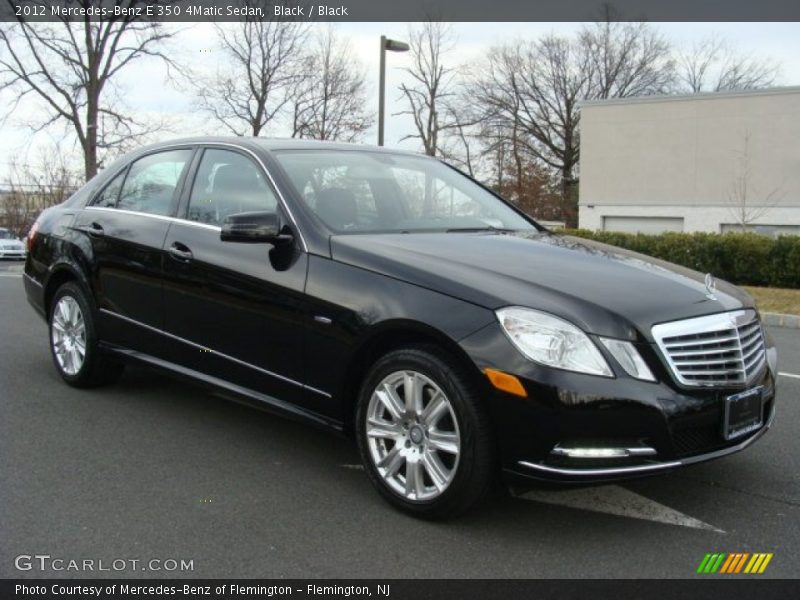 Black / Black 2012 Mercedes-Benz E 350 4Matic Sedan